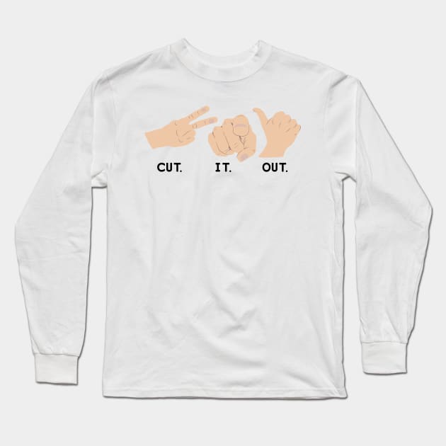 Cut it Out Long Sleeve T-Shirt by mariansar